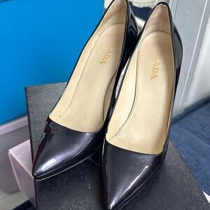 Prada Glossy Black Women's Heels